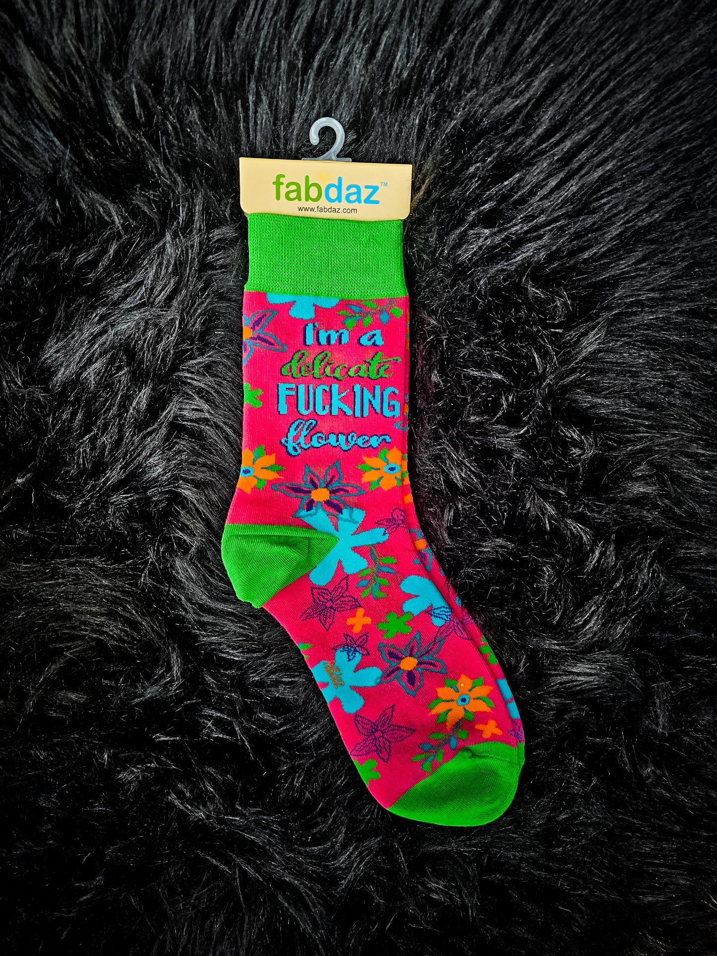 Delicate F*cking Flower Socks