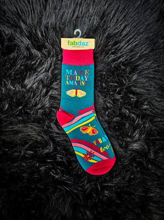 Think Happy Thoughts Socks