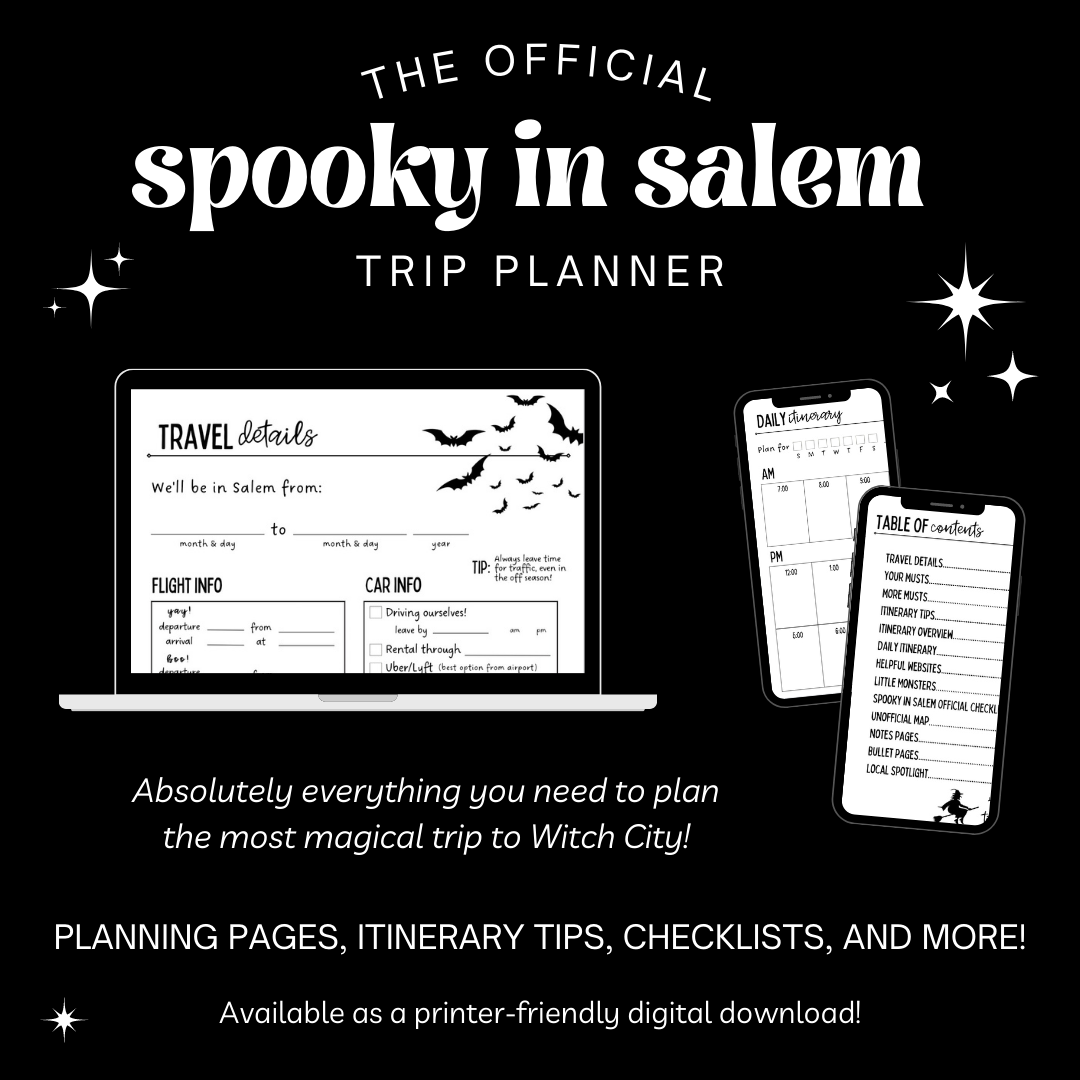 Printable Salem MA Trip Planner