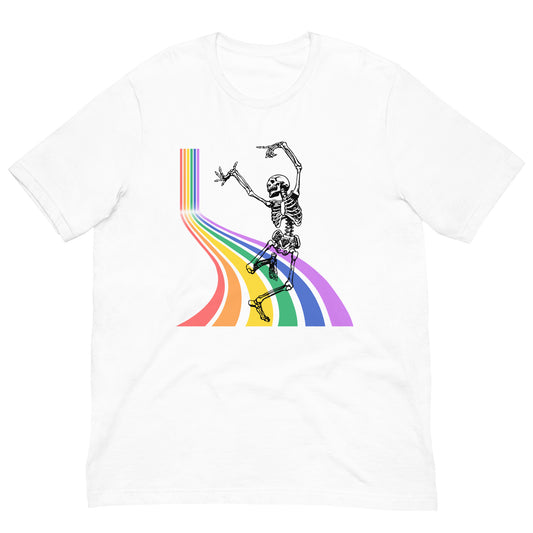 Proud Rainbow Skeleton T-shirt