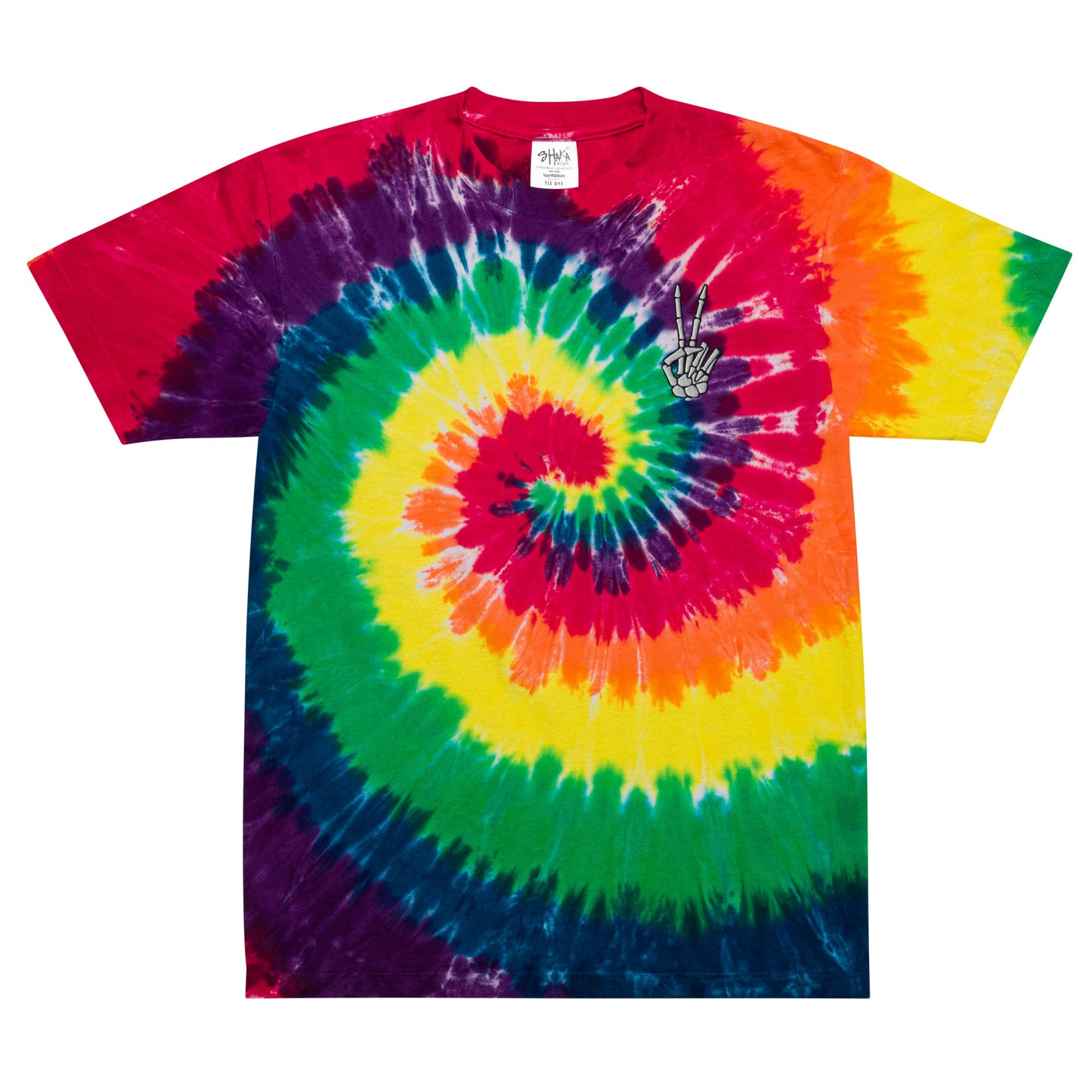 Skelly Hand Tie Dye Oversized Tee