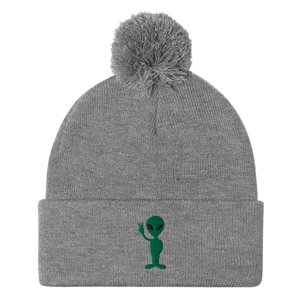 Peace Off Earth Pom Beanie