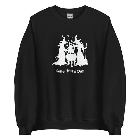 Galentine's Day Witches Crewneck - Black and Red